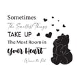 thumbnail image 1 of Most Room in Your Heart Cute Nursery Baby Happiness Quote Wall Decal Wall Art Sticker Designs Vinyl Stickers For Home House Walls Rooms Windows Bedroom Decoration Size (12x12 inch), 1 of 3