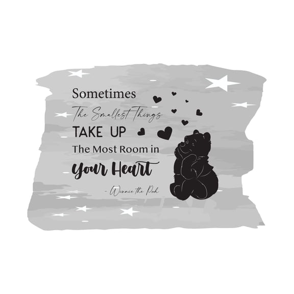 Most Room in Your Heart Happiness Quote Cute Nursery Baby Wall Decal Wall Art Sticker Designs Vinyl Stickers For Home House Walls Rooms Windows Bedroom Decoration Size (20x20 inch)