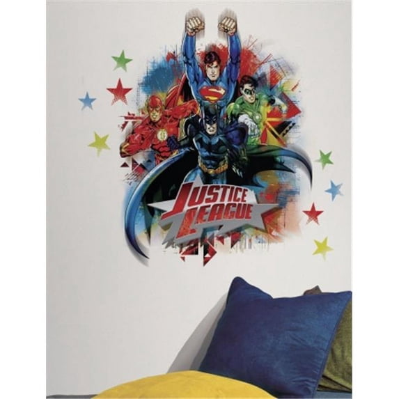 Room Mates RMK2165GM Ustice League Peel And Stick Giant Wall Decals