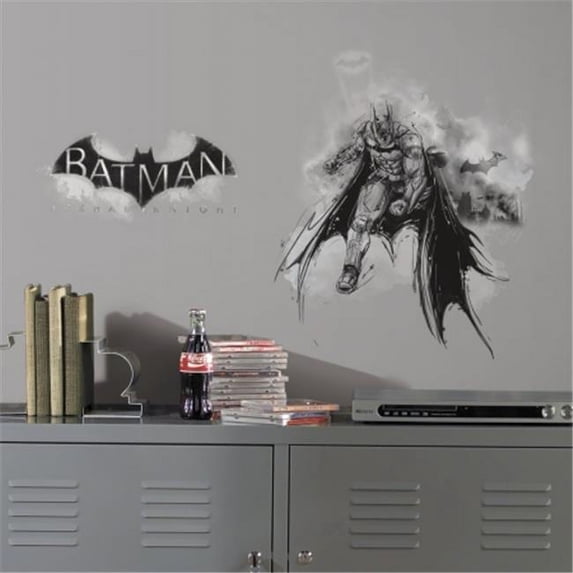 Room Mates RMK2704TB Batman Arkham Knight Darkness Wall Graphix Peel And Stick Giant Wall Decals
