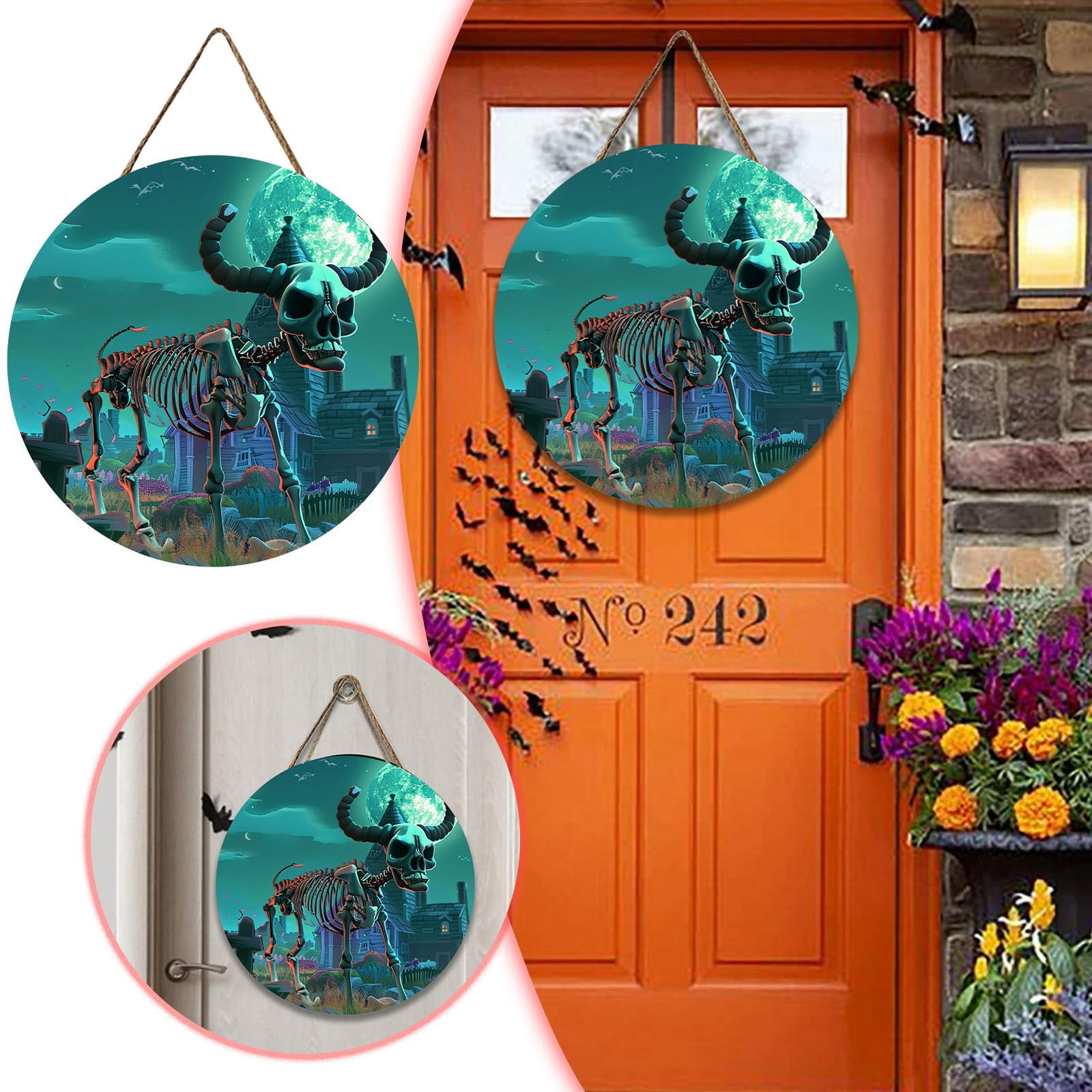 Room Picture Lights to Our Home Sign with Hooks Circle Wall