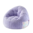 thumbnail image 1 of Room Revival, Kids' Super Soft Teddy Sherpa Bean Bag Chair with Pocket, Purple, 1 of 6