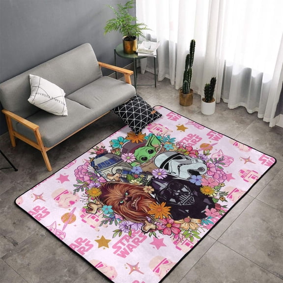 Room Rug Darth Vader Area Rugs Crawling Non-Slip Floor Mat For Playroom Garden Entry Home Decor 60x39 Inch