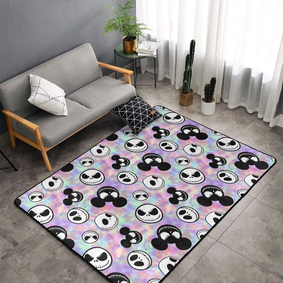 Room Rug The Nightmare Before Christmas Area Rugs Crawling Non-Slip Floor Mat For Playroom Garden Entry Home Decor 60x39 Inch