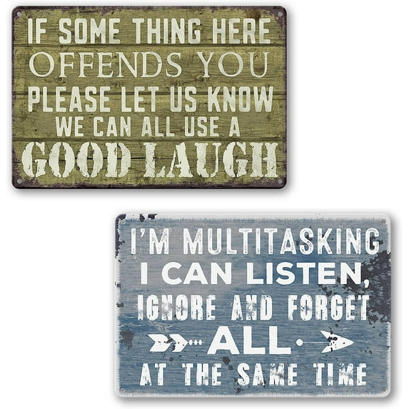 Room Rules Sign For Teen Girls Boy Bedroom/Gaming Room Door Decor Dorm Wall Accessories Cool Things, Funny Metal Tin Signs 12 X 8 In