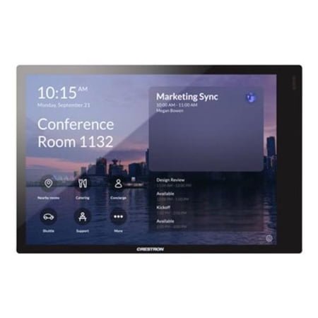 Room Scheduling Touch Screen Kit for Microsoft Teams TSS-770-T-B-S-LB - Room Manager & Bluetooth - Smooth Black