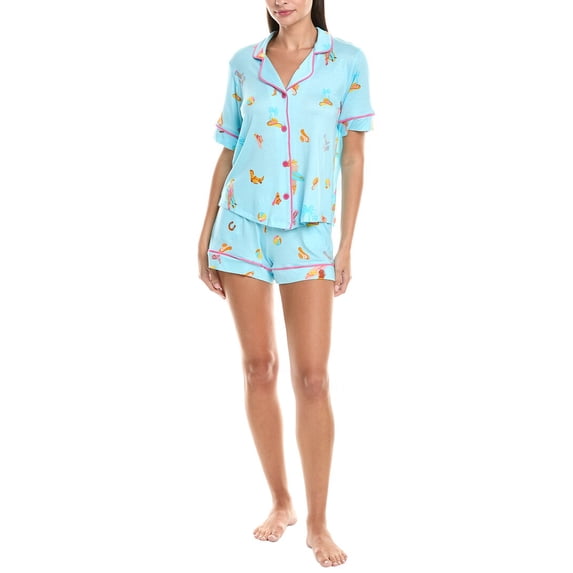 Room Service womens 2pc Aspen Pajama Set, xs, Blue