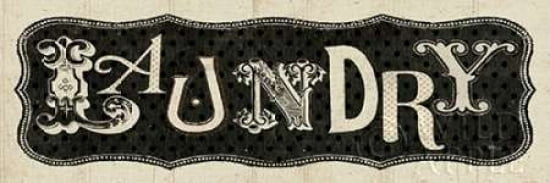 Room Signs I - Laundry Canvas Art - Pela Studio (8 x 24)