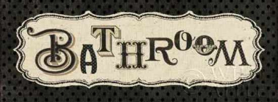 Room Signs II - Bathroom Canvas Art - Pela Studio (24 x 48)
