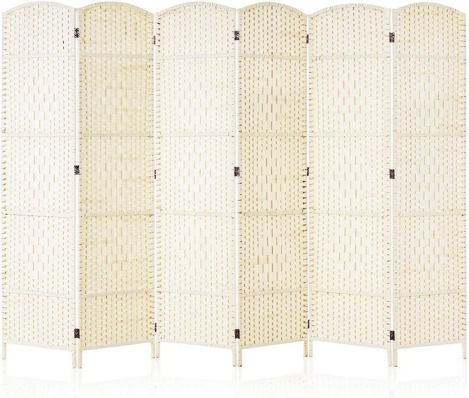 Room Dividers 6 Ft. Tall Extra Wide Freestanding Privacy Screen With 