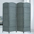 Room dividers 6 ft. Tall Extra Wide Freestanding Privacy Screen with