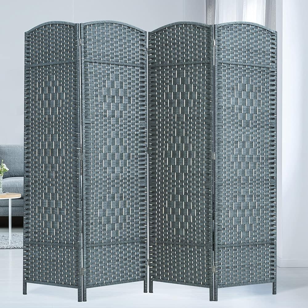 Room dividers 6 ft. Tall Extra Wide Freestanding Privacy Screen with ...