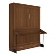 thumbnail image 1 of RoomAndLoft Brentwood Queen Solid Wood Murphy Wall Desk Bed in Brown, 1 of 8