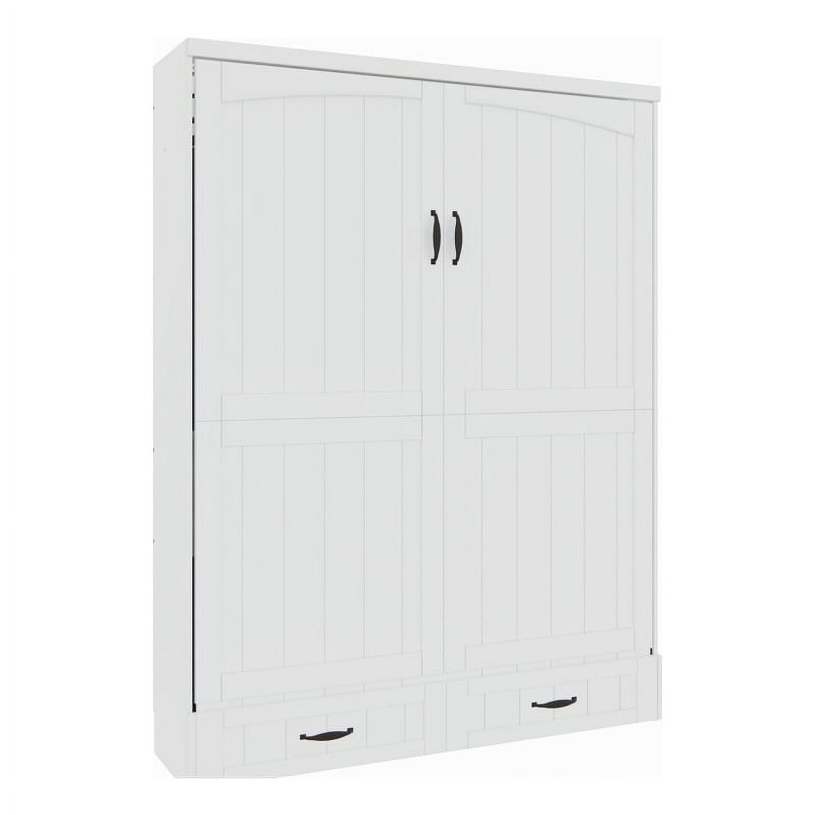 RoomAndLoft Cape Cod Queen Size Murphy Wall Bed, Solid Wood Frame in ...