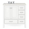 thumbnail image 1 of RoomAndLoft Nantucket 36" Wood Bathroom Vanity in White - Quartz Top & 1 Basin, 1 of 4