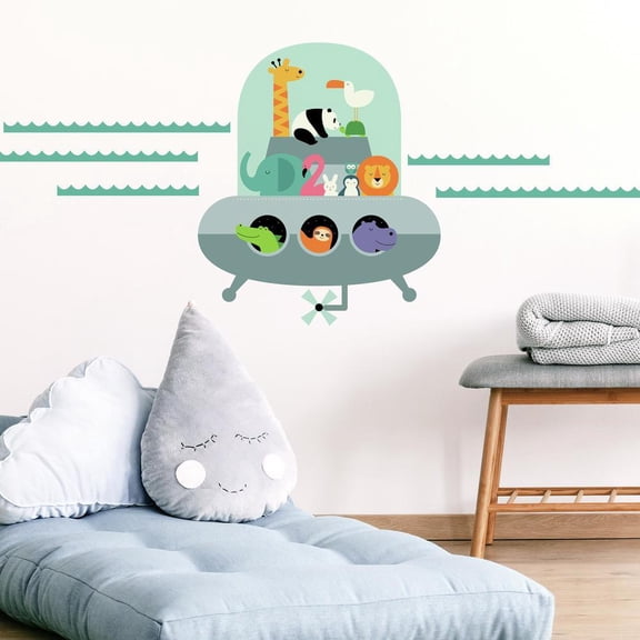 RoomMates Animal Underwater Expedition Peel and Stick Giant Wall Decals