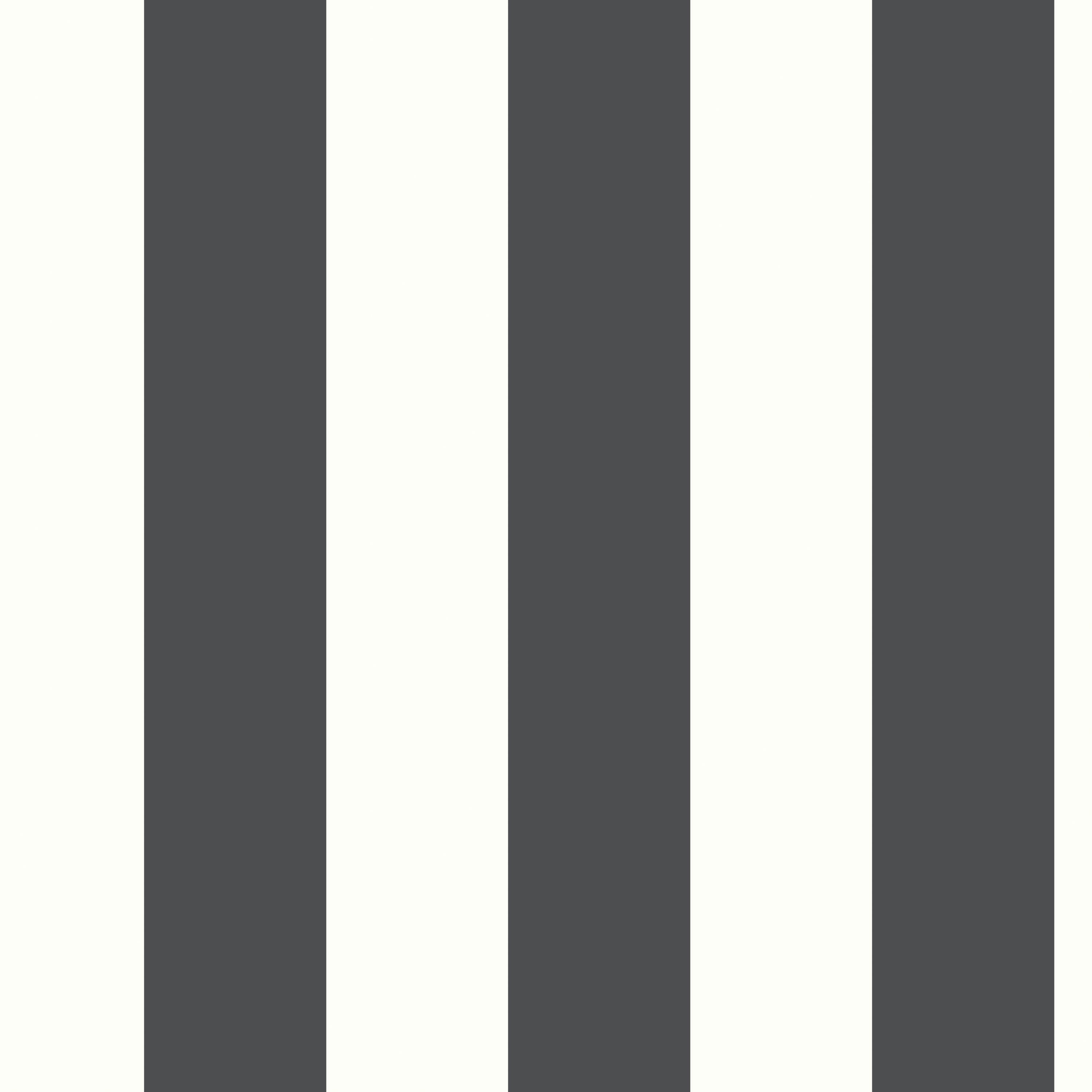 RoomMates Awning Stripe Black Peel & Stick Wallpaper