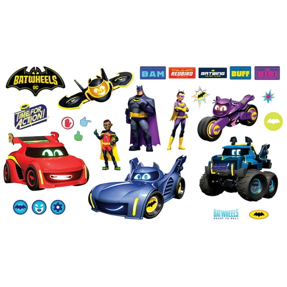 RoomMates Batwheels Characters Wall Decals