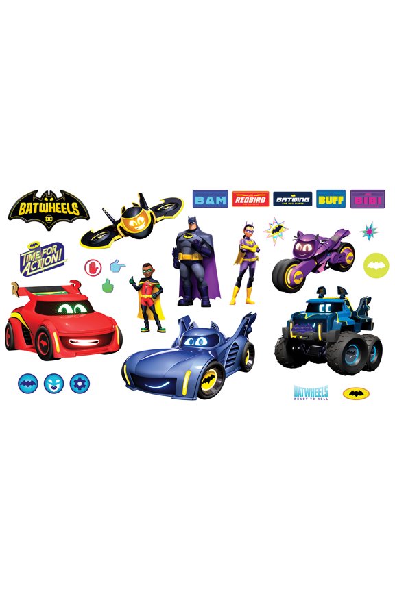 RoomMates Batwheels Characters Wall Decals