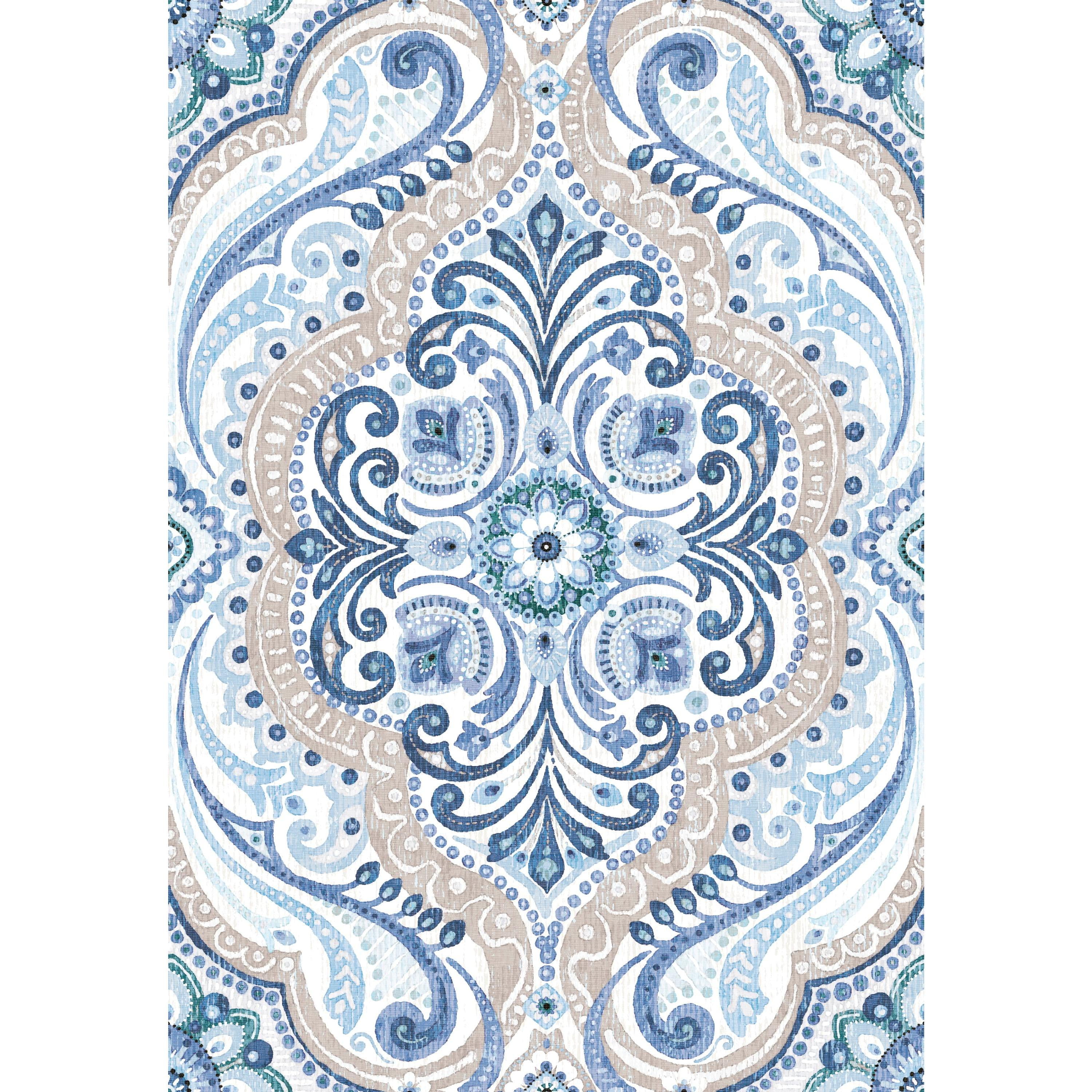 RoomMates Bohemian Damask Peel and Stick Wallpaper