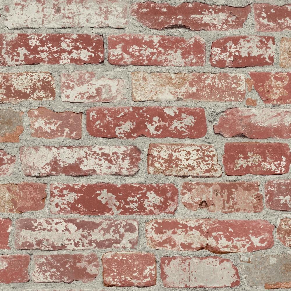 RoomMates Bright Red, Peel and Stick Wallpaper