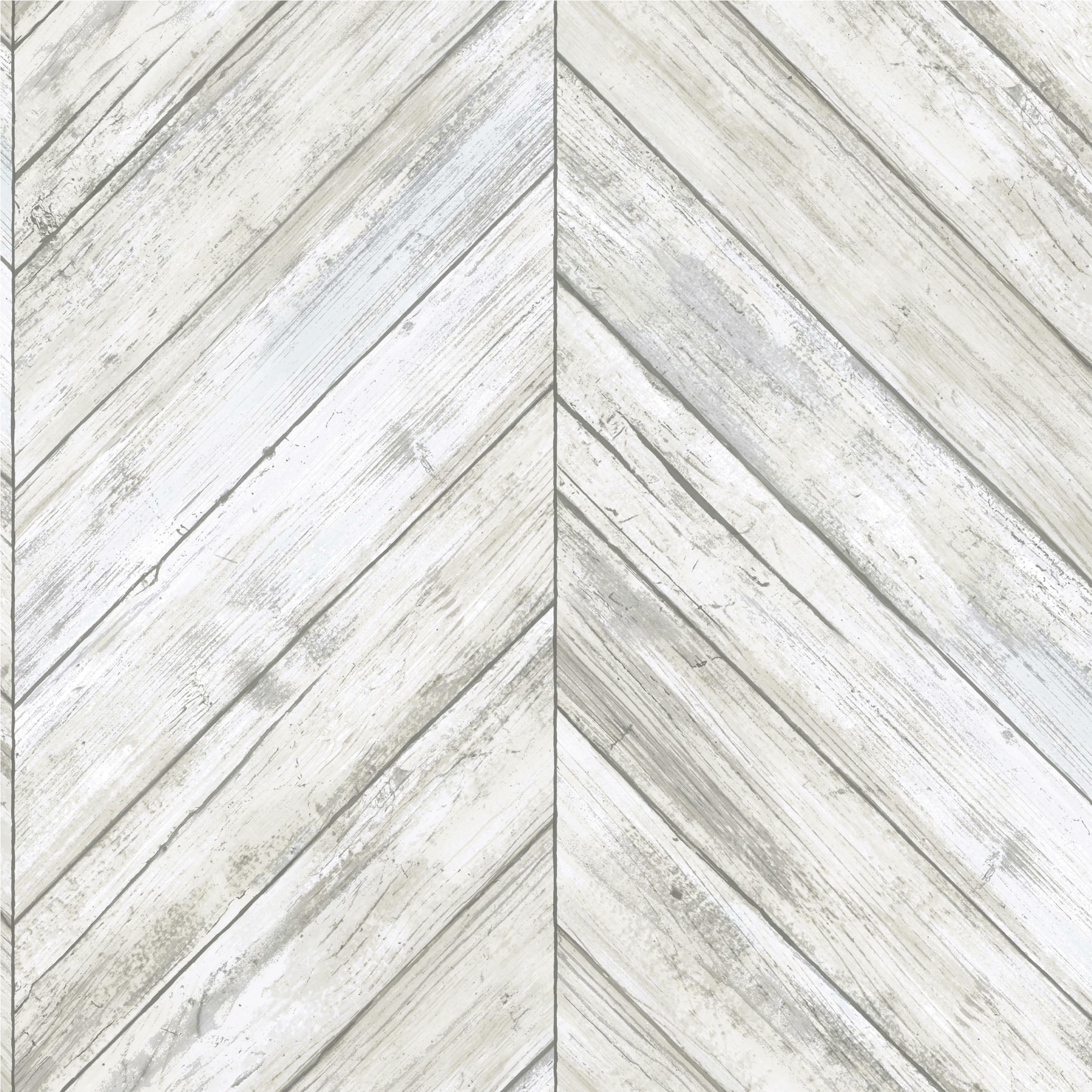 Fine Decor Loft Wood Wallpaper, White | Leekes