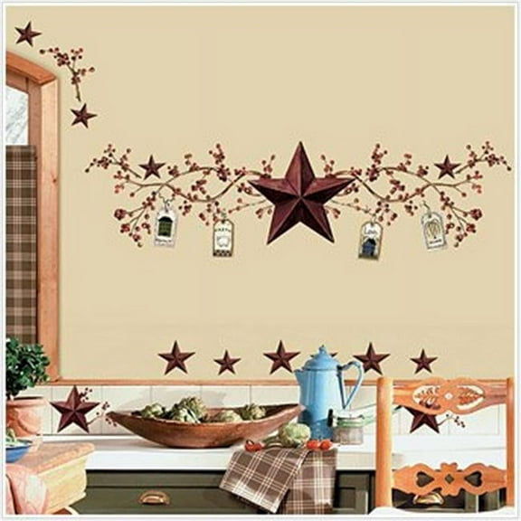 Roommates RMK1276SCS Country Stars Peel & Stick Appliques