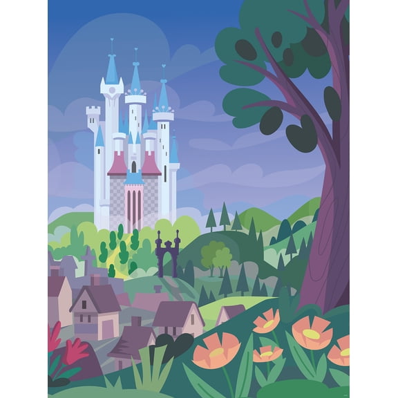 RoomMates Disney Princess Cinderella Castle Peel and Stick Mural