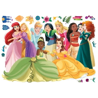 10 Disney Princess Clip Art, Snow White\Cinderella\Belle\Sleeping  Beauty\Ariel\Jasmine\Fronzen Elsa, 00169