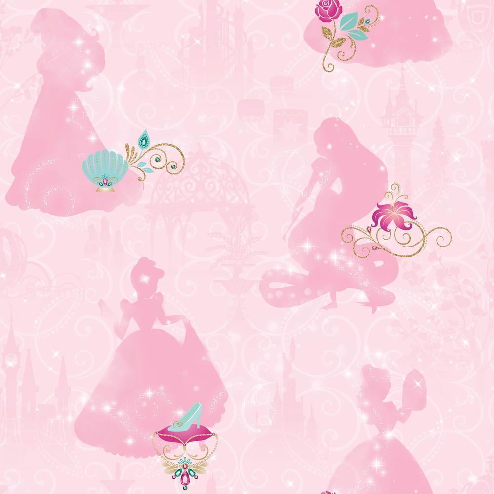 Disney Princess Hot Pink Border Elegant Outfits Theme Background Kids Mirror  