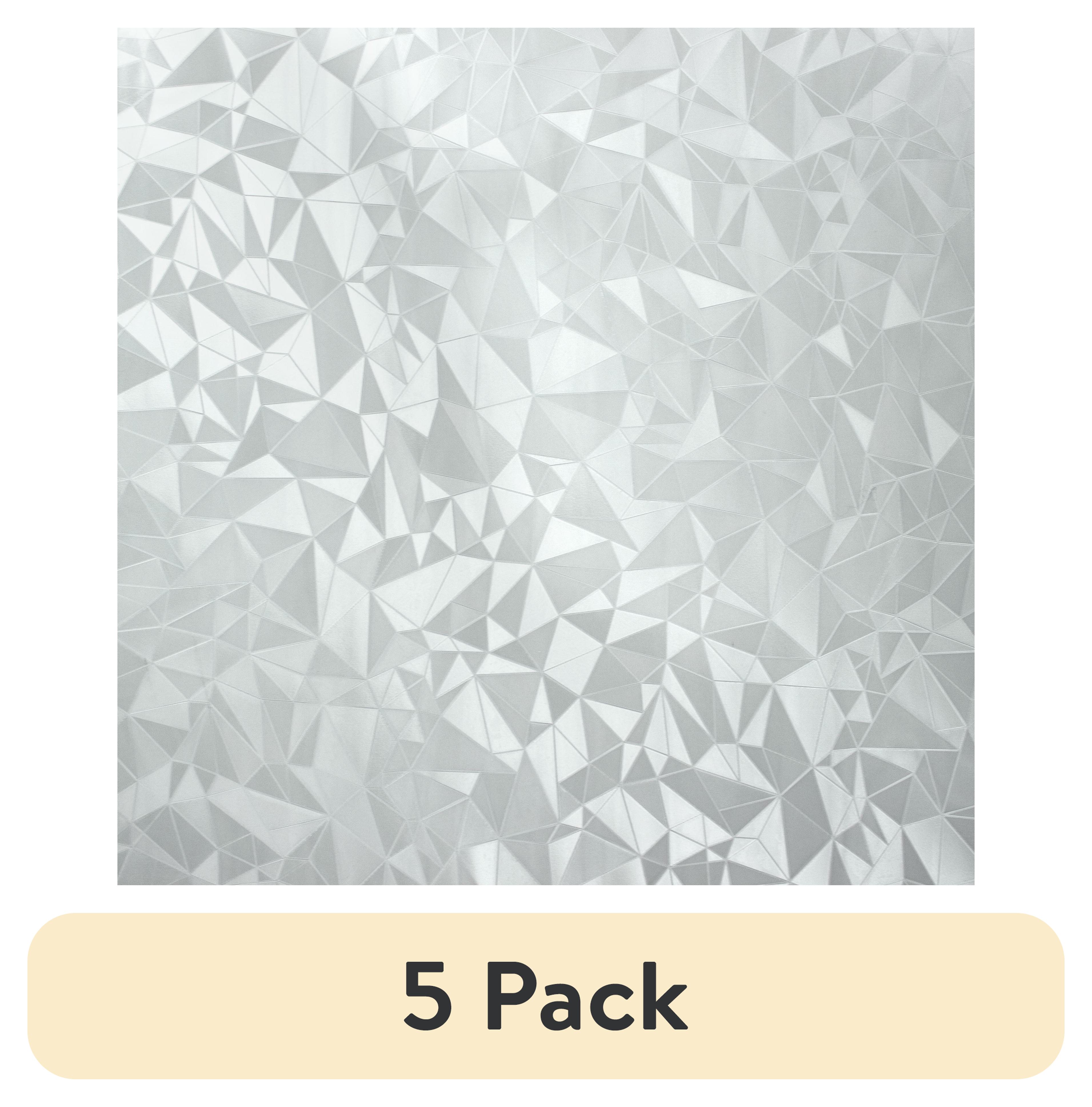 (5 pack) RoomMates Etched Glass Privacy Window Film, 24 in x 74 in