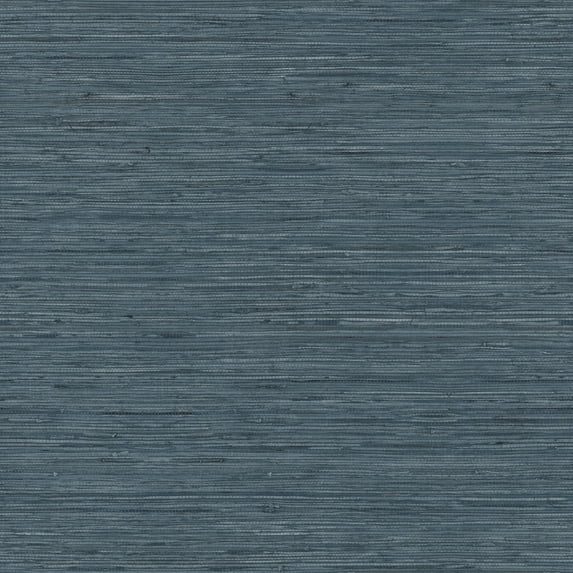 RoomMates Faux Grasscloth Blue Peel and Stick Wallpaper, 20.5 in wide x 18 ft