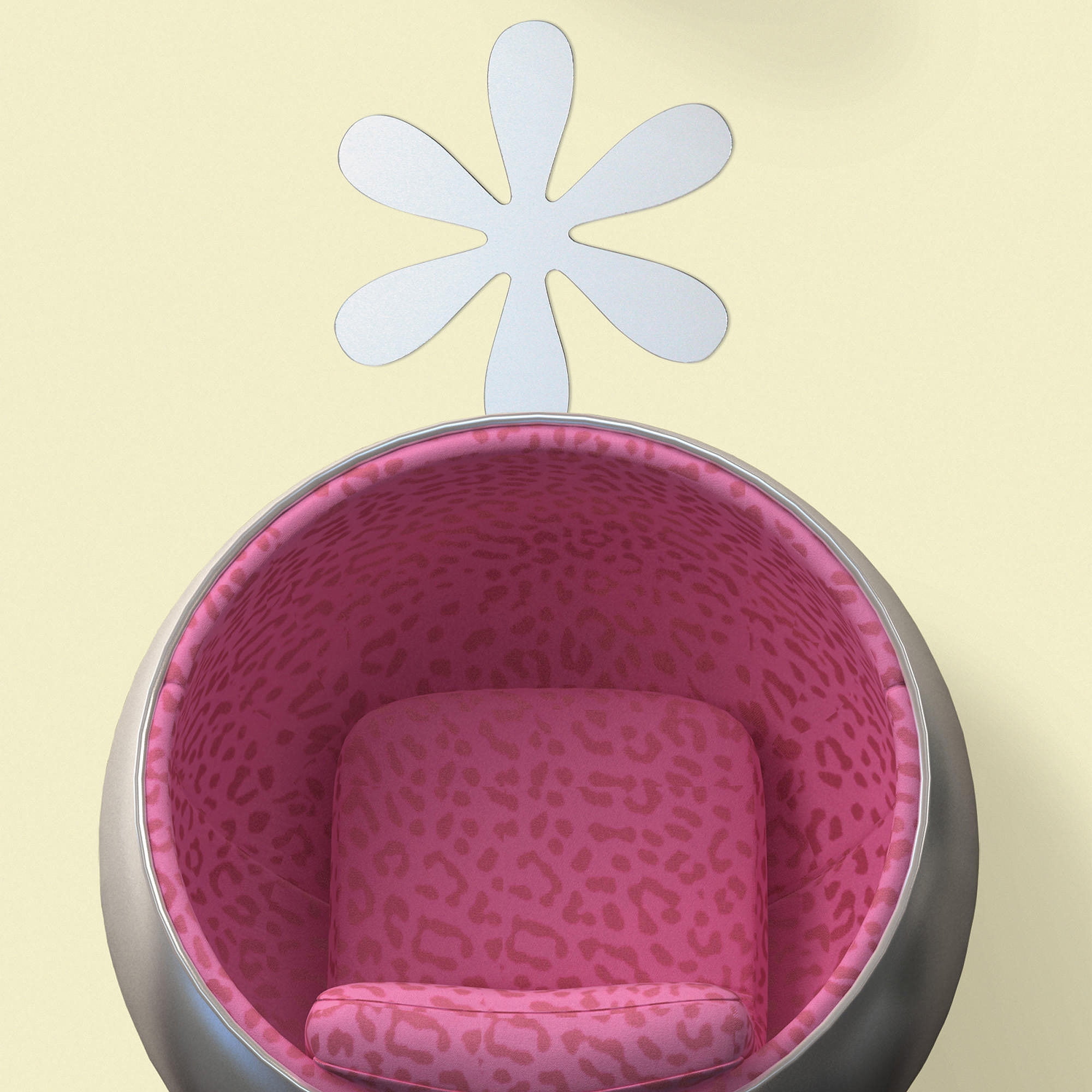 RoomMates Flower Peel and Stick Mirror, Large