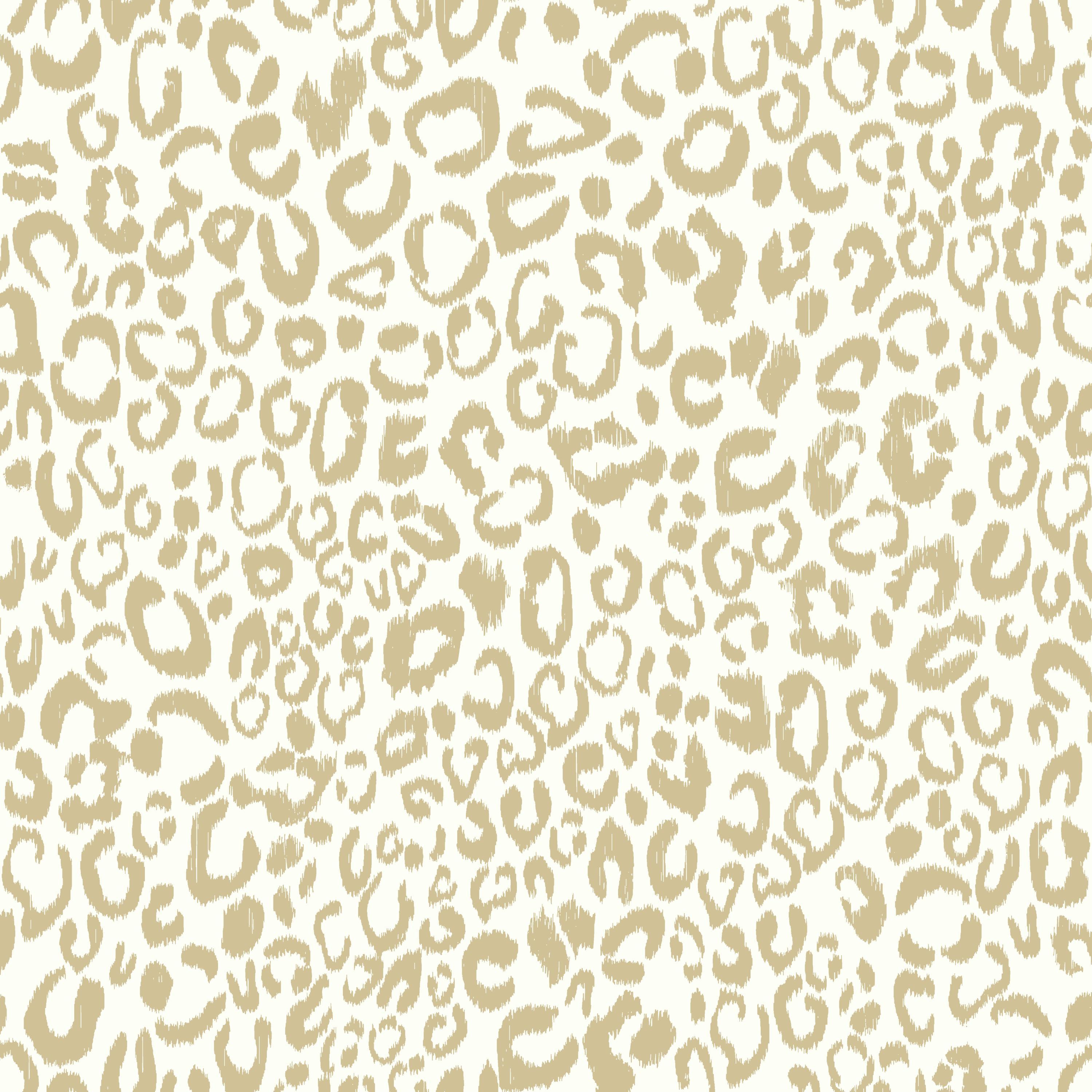 RoomMates Gold Leopard Peel and Stick Wallpaper