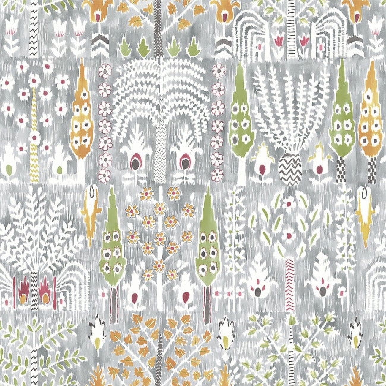 RoomMates Gray, Persian Ikat Peel & Stick Wallpaper Roll