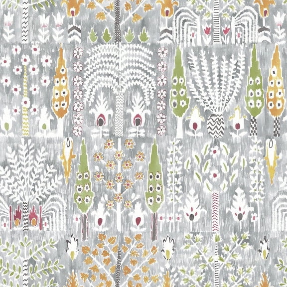 RoomMates Gray, Persian Ikat Peel & Stick Wallpaper Roll