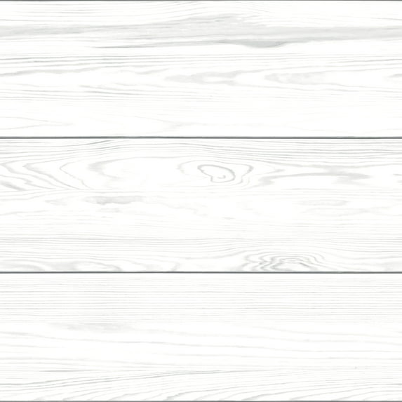 RoomMates Gray Shiplap Peel and Stick Wallpaper, 20.5 inches x 18 feet, 1 roll