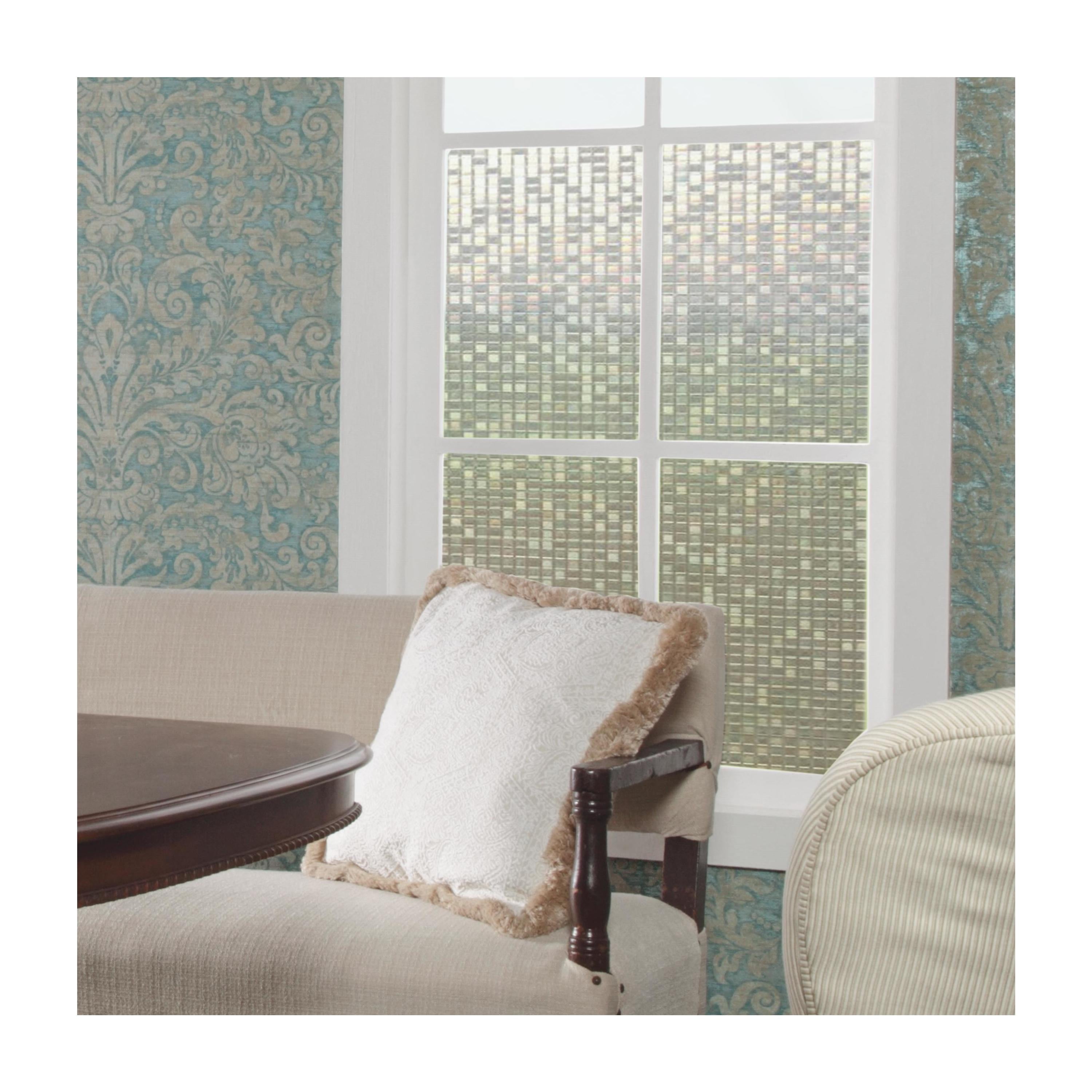RoomMates Large Mosaic Peel & Stick Vinyl Window Film Traditional