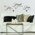 thumbnail image 1 of RoomMates Live Laugh Script Peel and Stick Wall Decal, Black, 16.40 Inches X 15.79 Inches, 1 of 5
