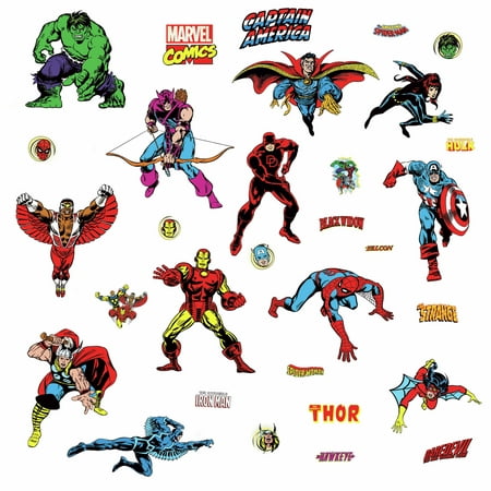 RoomMates Marvel Character Wall Decals