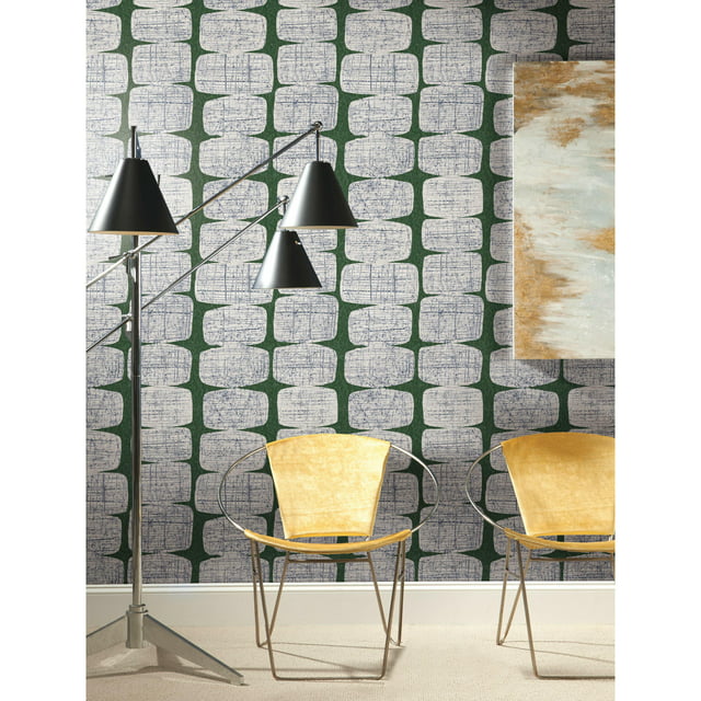 RoomMates Mid-Century Beads Contemporary Peel and Stick Wallpaper ...