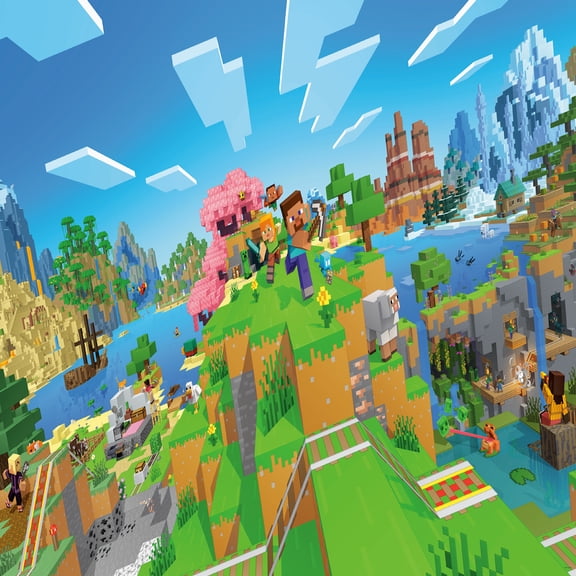 RoomMates Minecraft World Peel and Stick Wall Mural