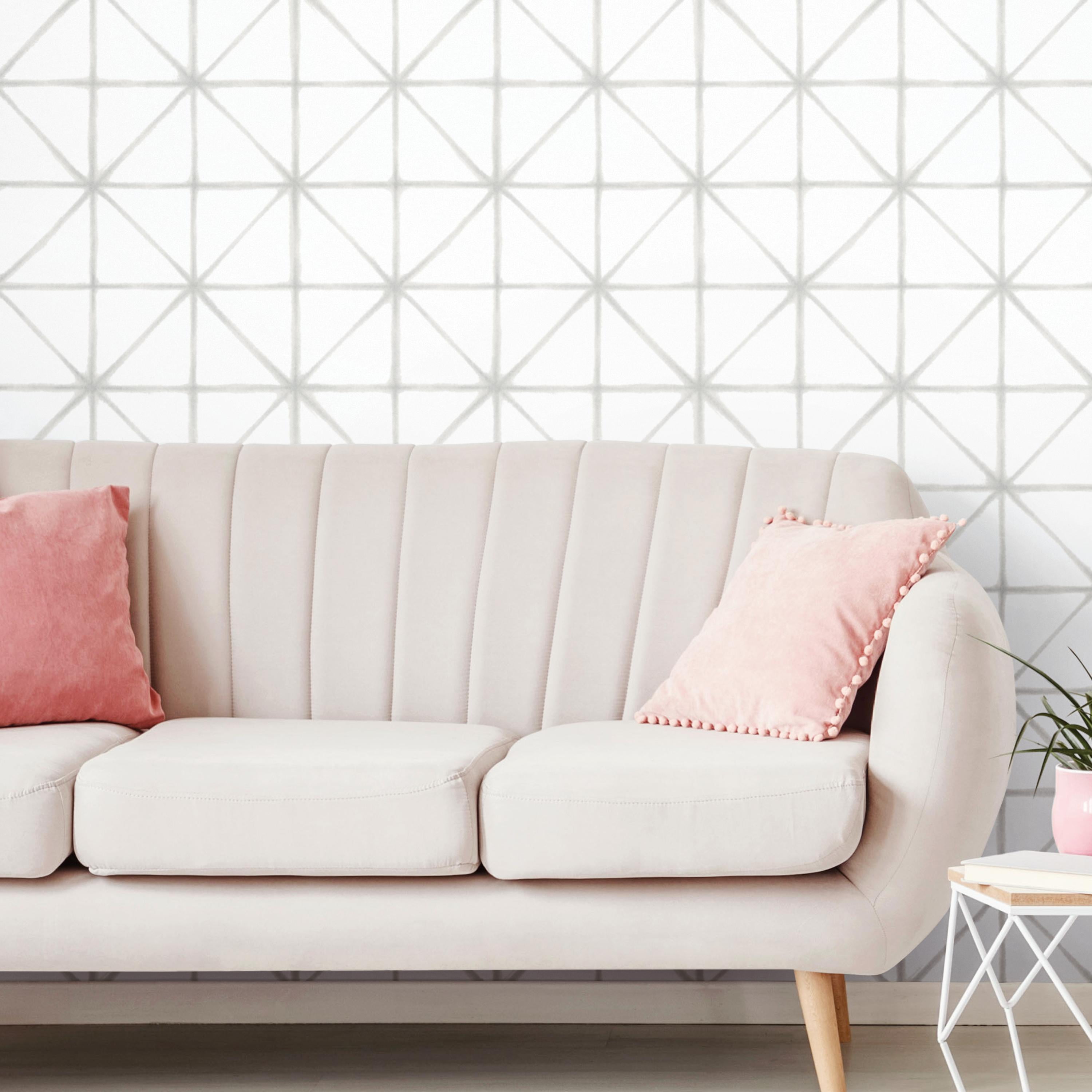RoomMates Modern Abstract Neutral Geometric Peel and Stick Wallpaper