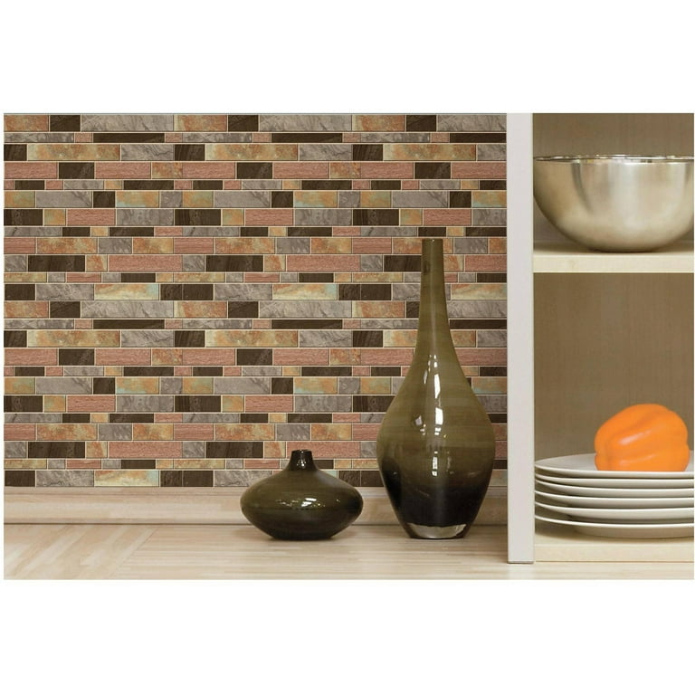 RoomMates Modern Long Stone StickTILES, 4-Pack RoomMates Modern Long Stone StickTILES, 4-Pack