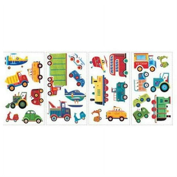 RoomMates RMK1132SCS Transportation Peel & Stick Wall Decals