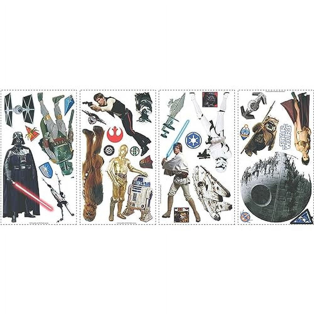 Star Wars Classic Characters Removable Wall Decals