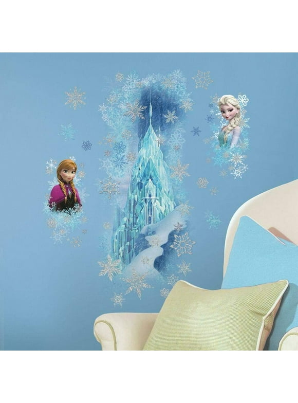 RoomMates RMK2739GM Disney Frozen Ice Palace With Else and Anna Peel and Stick Giant Wall Decals