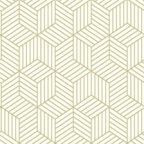 RoomMates Striped Hex Peel and Stick Wallpaper