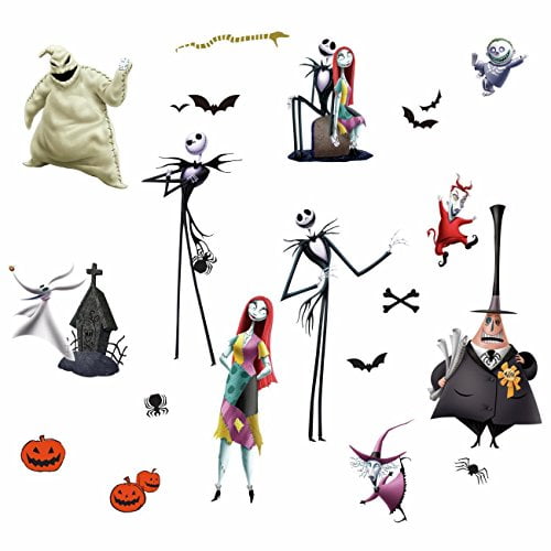 RoomMates The Nightmare Before Christmas Multi Colored Peel and Stick ...