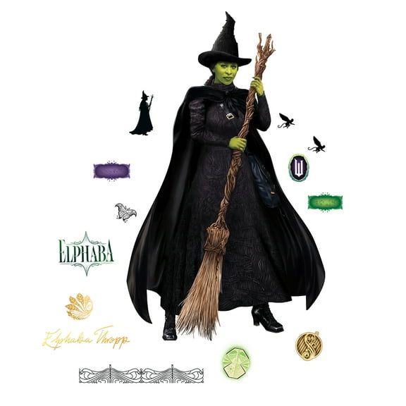 RoomMates Wicked Elphaba Green Wall Decals